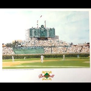 Wrigley Field print by artist Brad Bennett ‘93